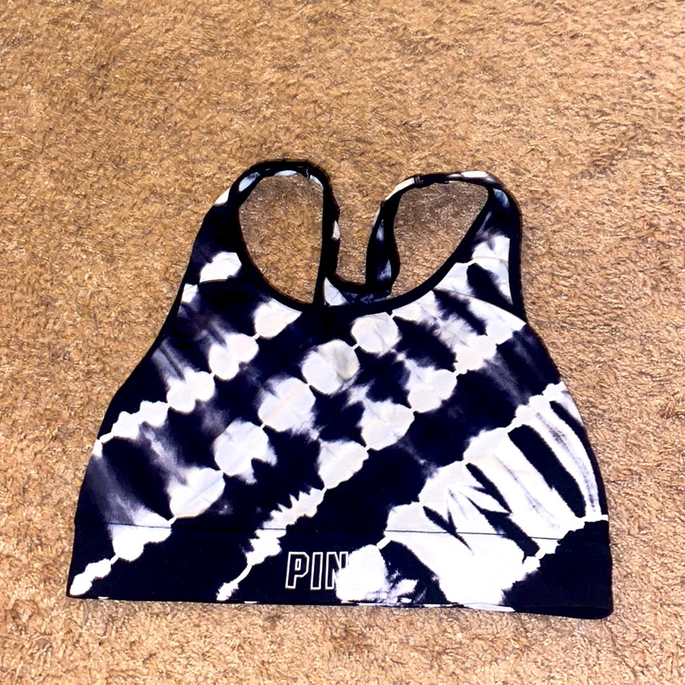Pink sports bra